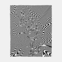 Motif Abstrait Trippy noir et blanc