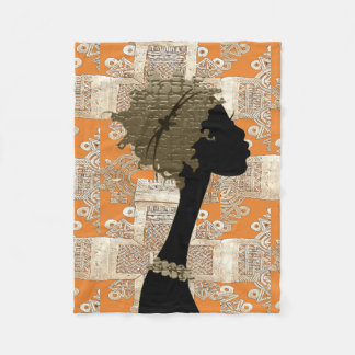 Couverture Polaire Motif afrocentrique Abstrait