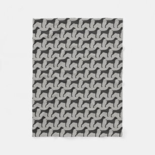 Couverture Polaire Motif allemand de silhouettes d'indicateur aux