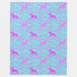 Couverture Polaire Motif animal cool - Cheval Silhouette 1