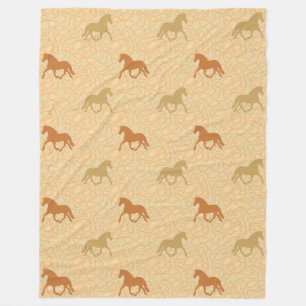 Couverture Polaire Motif animal cool - Cheval Silhouette 2
