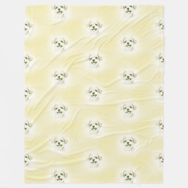 Couverture Polaire Motif animal cool - Chiens mignons 7 (Devant)