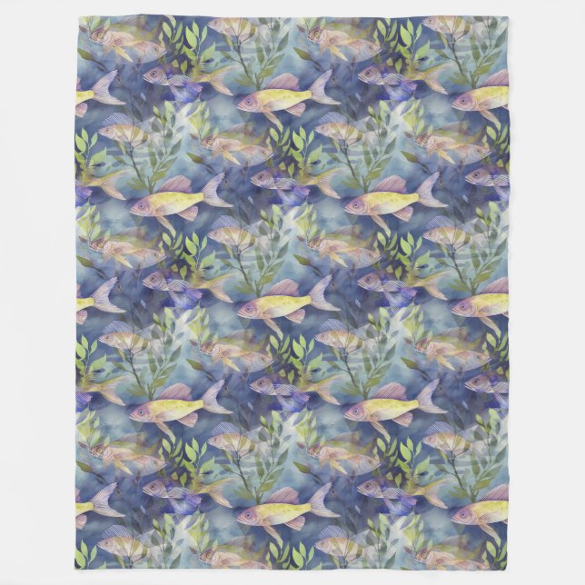 Couverture Polaire Motif animal cool - Gecko 1 (Devant)