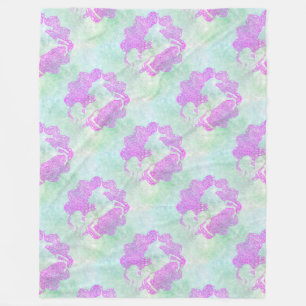 Couverture Polaire Motif animal cool - Mandala Unicorn 3