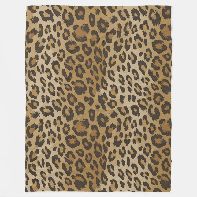 Couverture Polaire Motif animal Jaguar (Devant)