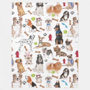 Couverture Polaire Motif Animaux mignons