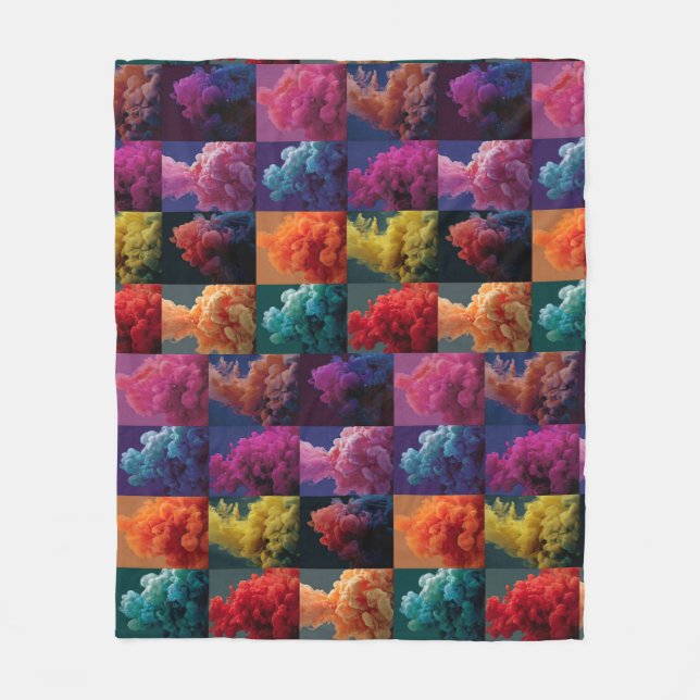 Couverture Polaire motif artistique (Devant)