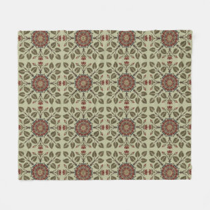 Couverture Polaire Motif artistique de rose Tudor Audsley vintage vic
