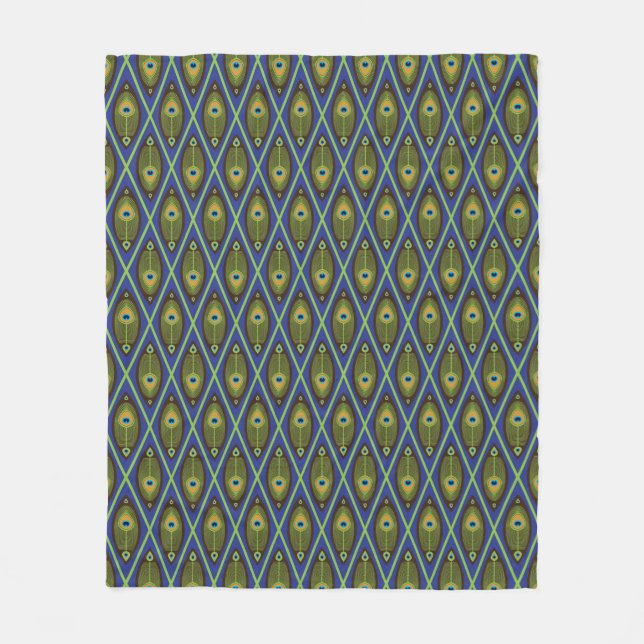 Couverture Polaire Motif asiatique (Devant)