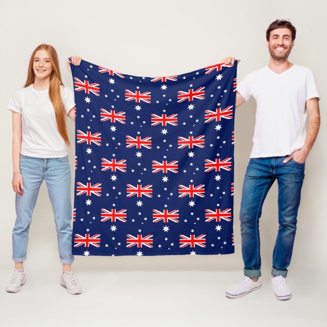 Couverture Polaire Motif australien (En situation)