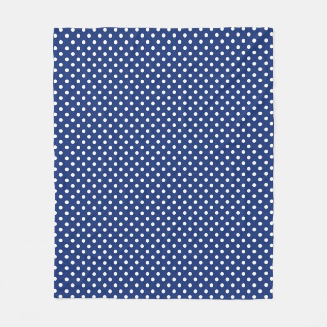 Couverture Polaire Motif avec le pois blanc (Devant)