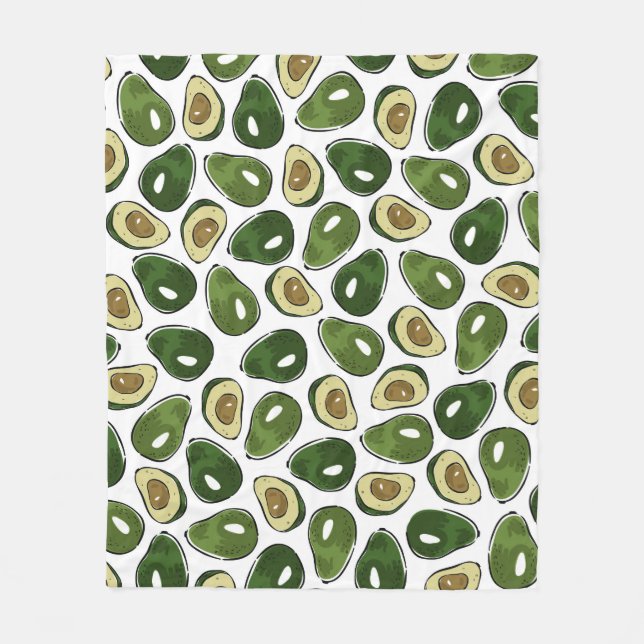 Couverture Polaire Motif Avocado (Devant)
