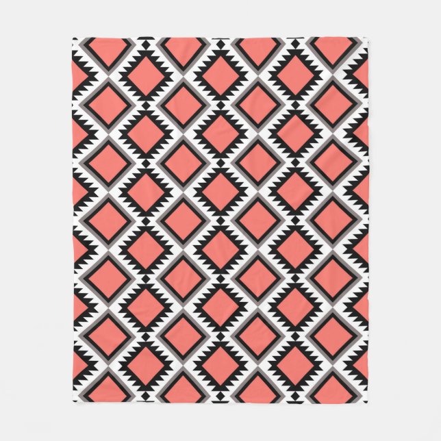 Couverture Polaire Motif Aztec (Devant)
