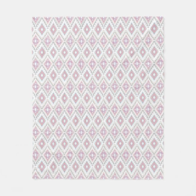 Couverture Polaire Motif aztèque géométrique abstrait (Devant)