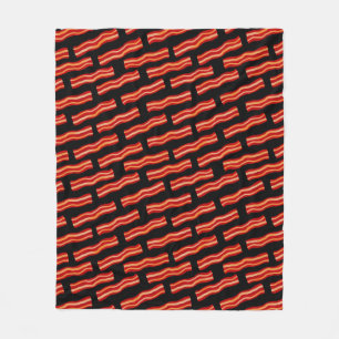 Couverture Polaire Motif Bacon savoureux