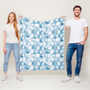 Couverture Polaire Motif bleu mou de Canotype d'aquarelle