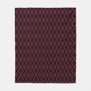 Couverture Polaire Motif bourguignon et diamant noir