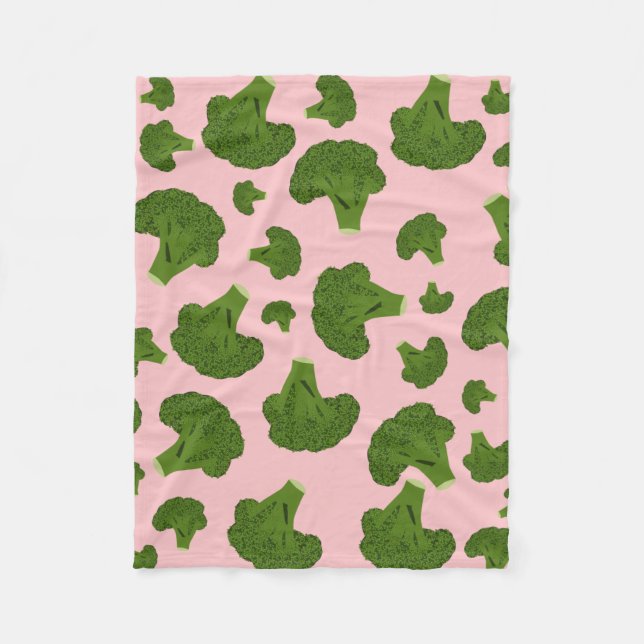 Couverture Polaire Motif Broccoli (Devant)