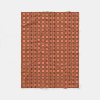 Couverture Polaire Motif Brown rouge complexe