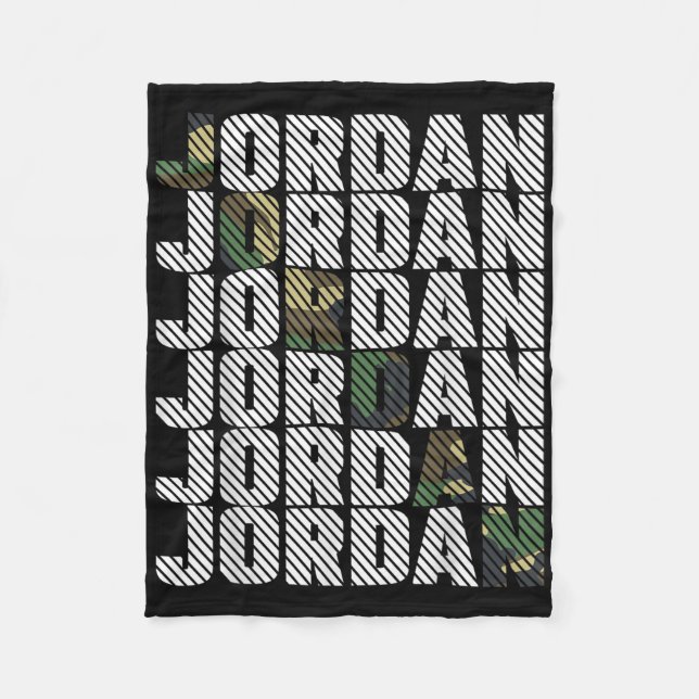 Couverture Polaire Motif camouflage vert camouflage jordan diagonal (Devant)