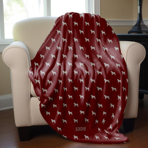 Couverture Polaire Motif Carlins adorable