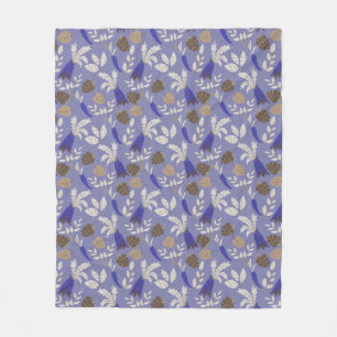 Couverture Polaire Motif Carottes Et Nutriments Bleus