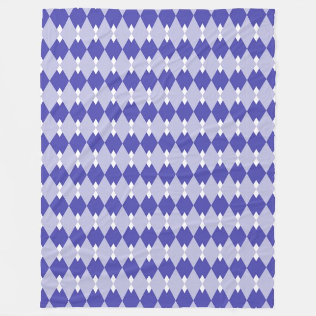 Couverture Polaire Motif carreaux Argyle_4A46B0 (Devant)