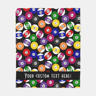 Couverture Polaire Motif Checkered de billards de style campagnard