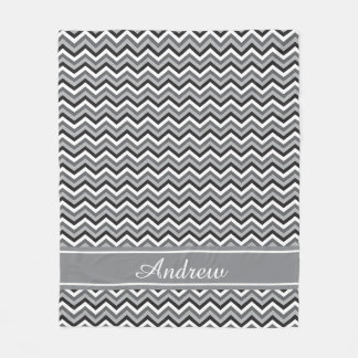 Couverture Polaire Motif Chevron à Quatre Teintes de Couleur Personna