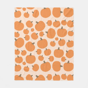 Couverture Polaire Motif citrouille