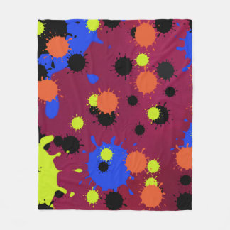 Couverture Polaire Motif Color Bomb