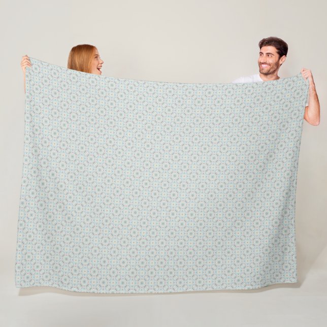 Couverture Polaire Motif coquillage sans couture (En situation)