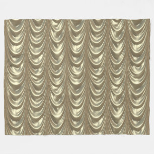 Couverture Polaire Motif cranté par satin ruché par or luxueux