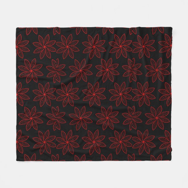 Couverture Polaire Motif criminel sur noir (Devant (Horizontal))