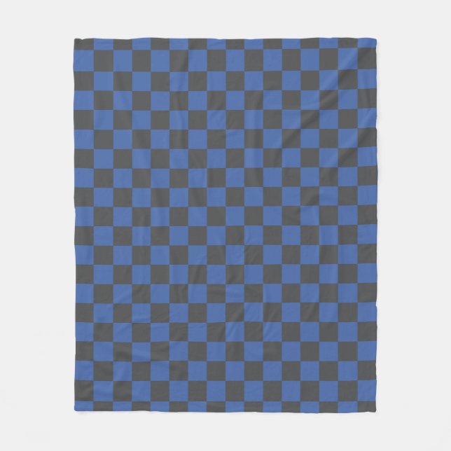Couverture Polaire Motif croate en carton bleu noir (Devant)