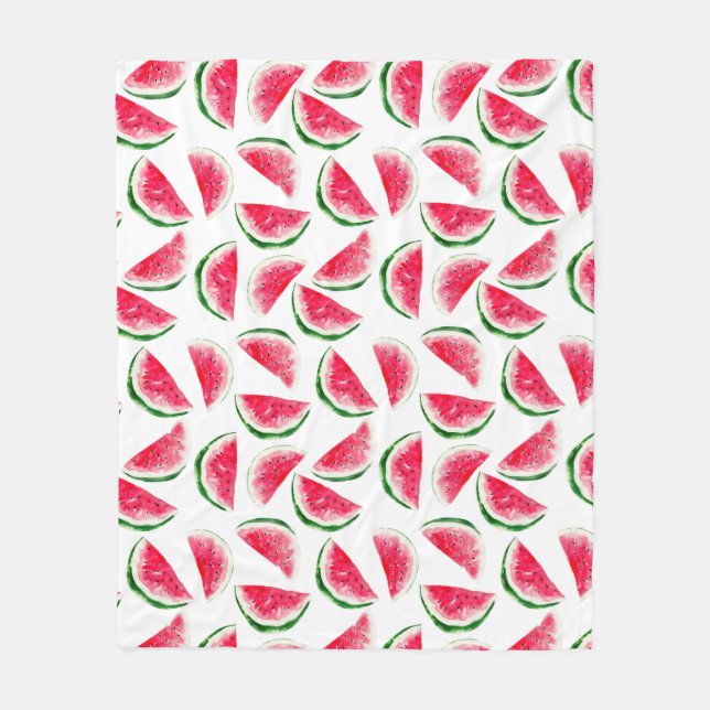 Couverture Polaire Motif Cute Ananas & Watermelon (Devant)