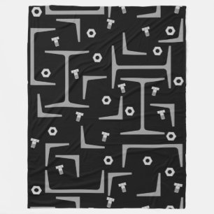 Couverture Polaire Motif d'acier structurel