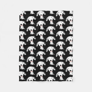 Couverture Polaire Motif dalmatien de chiot