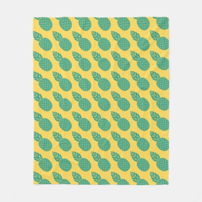 Couverture Polaire Motif d'ananas (Devant)