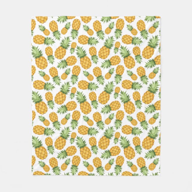 Couverture Polaire Motif d'ananas de bande dessinée (Devant)