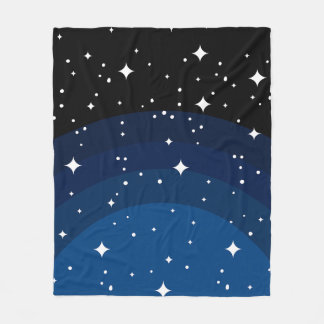 Couverture Polaire Motif Dark Night Sky Stars