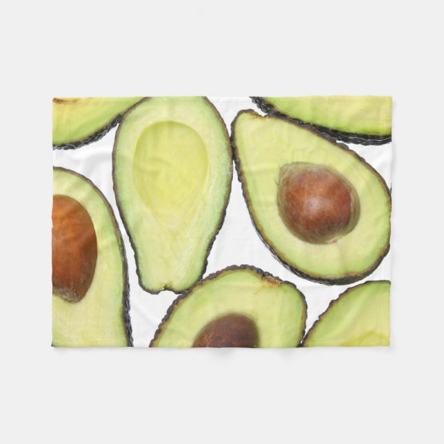 Couverture Polaire Motif d'avocat (Devant (Horizontal))