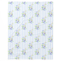 Motif de bandes botaniques de myrtille à l'aquarel