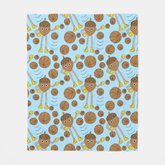 Couverture Polaire Motif de basket-ball
