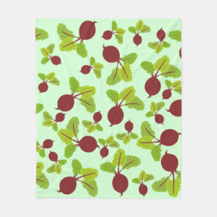 Couverture Polaire Motif de betteraves