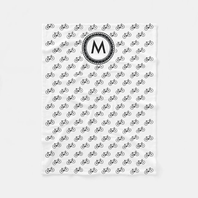 Couverture Polaire Motif de bicyclette (Devant)