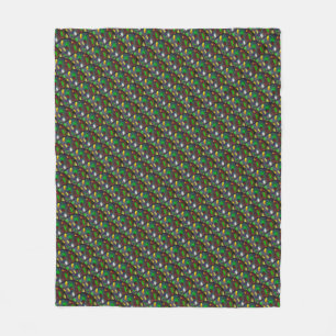Couverture Polaire Motif de bijou en opale noire moderne