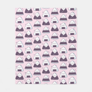 Couverture Polaire Motif de boules de riz Onigiri de nourriture japon