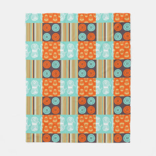 Couverture Polaire motif de Bruit-art - cousant
