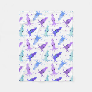 Couverture Polaire Motif de calmar de partie